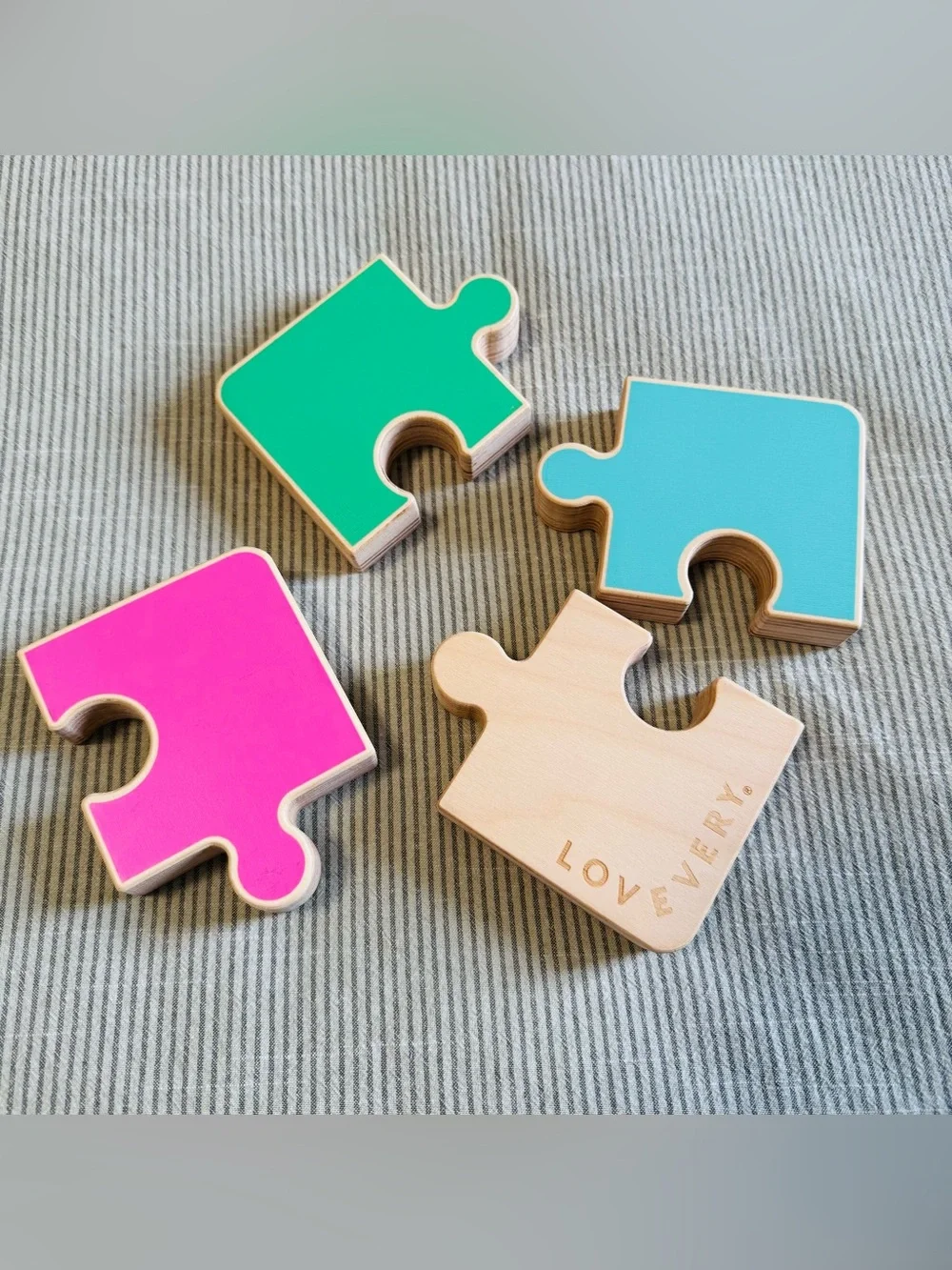 LOVEVERY Chunky Wooden Jigsaw Puzzle - Like New!